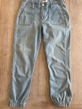 PAIGE Light Blue Natalie Jogger (Elastic Cuff w zipper) Denim